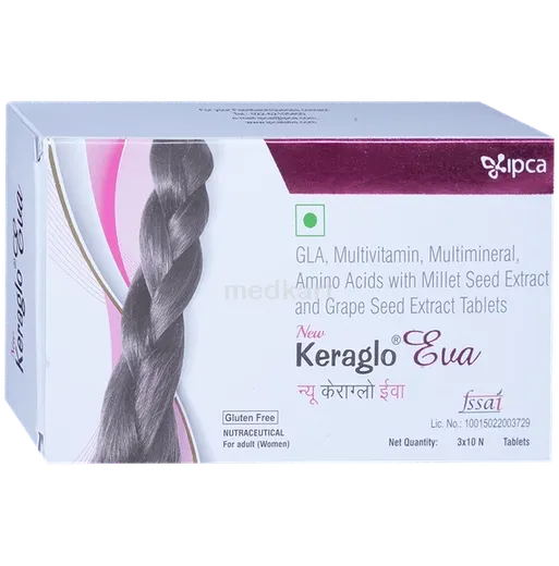 keraglo eva tablet 10's